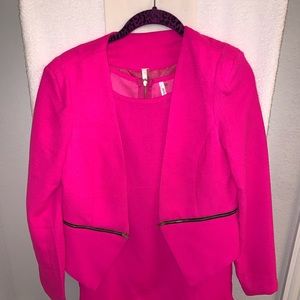 Beautiful hot pink blazer and dress set